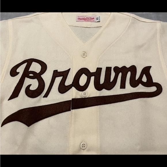 Authentic Vintage Mitchell & Ness St. Louis Browns Satchel Paige Baseball Jersey - Picture 3 of 8